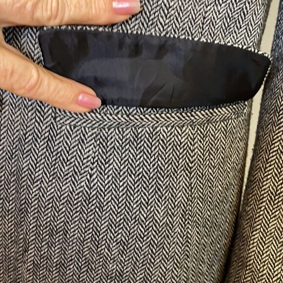 Larry Levine Jacket Blazer Size 4 Black Herringbone NWOT Levine Classics - Picture 5 of 6